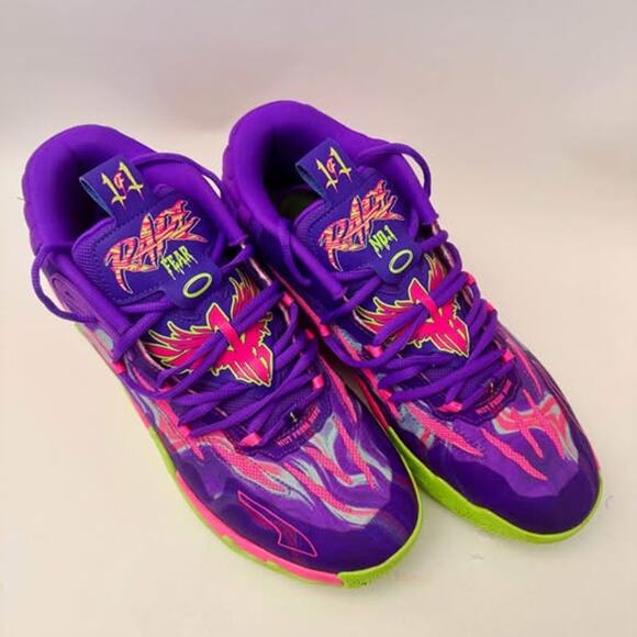 PUMA LaMelo Ball MB 03 Purple Toxic Basketball shoes! Size 11 US (Rare)